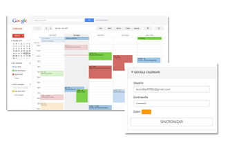 Software inmobiliario Inmo Pc. Google Calendar.